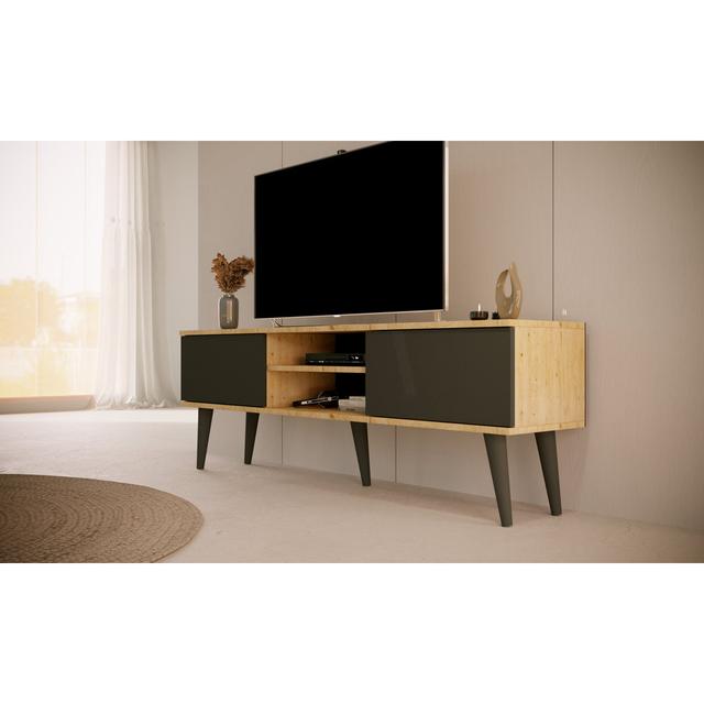 Lilyana TV Stand for TVs up to 70" Norden Home Colour: Artisan Oak/Black on Productcaster.