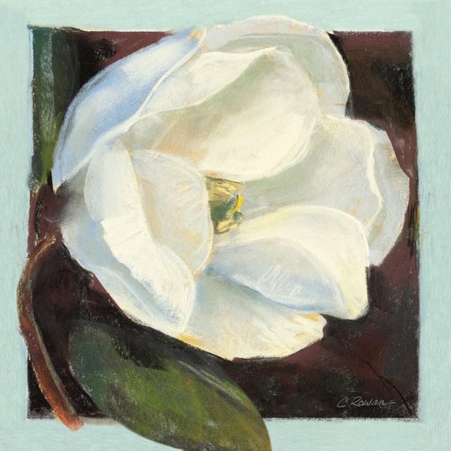 Magnolia I by Carol Rowan - Wrapped Canvas Painting Marlow Home Co. Size: 76cm H x 76cm W on Productcaster.