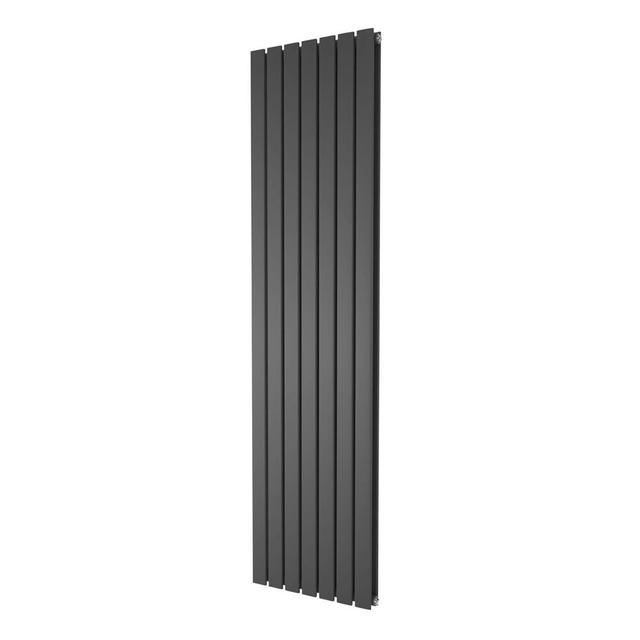 Lourdes Vertical Flat Panel Radiators Belfry Heating Size: 1600mm H x 610mm W, Radiator Colour: Grey on Productcaster.