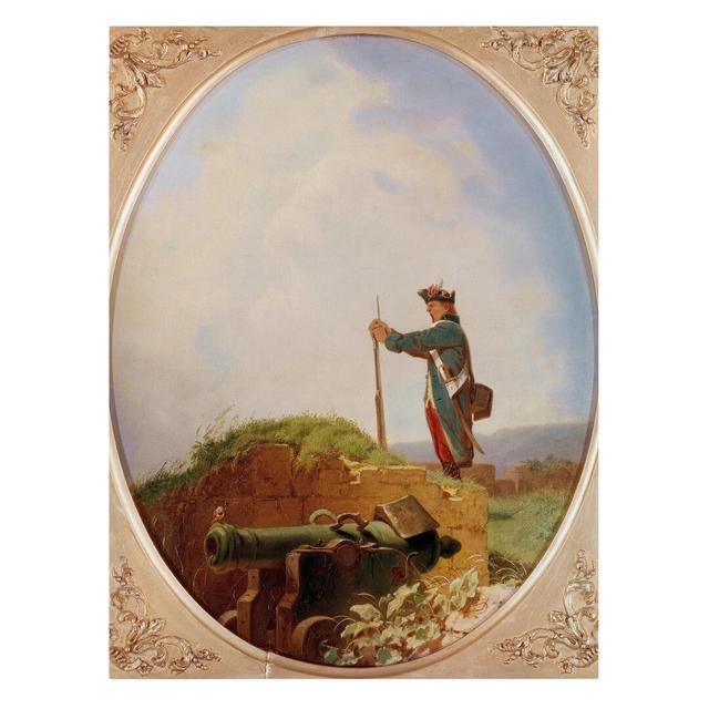 Yawning Sentinel by Carl Spitzweg - Wrapped Canvas Painting Rosalind Wheeler Size: 80cm H x 60cm W on Productcaster.