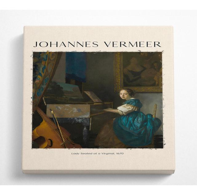 Laronda Lady Seated At A Virginal, 1670 by Johannes Vermeer - Wrapped Canvas Art Prints ClassicLiving Size: 81.3cm H x 81.3cm W x 10cm D on Productcaster.