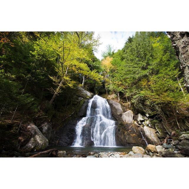 Moss Glen Falls Vermont - Wrapped Canvas Print Alpen Home Size: 61cm H x 91cm W x 3.8cm D on Productcaster.