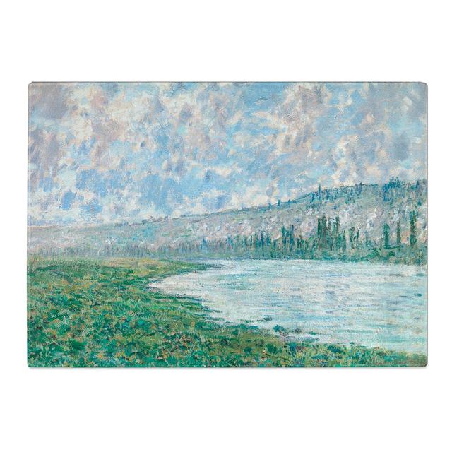 The Seine at Vetheuil by Claude Monet Chopping Board East Urban Home Size: 0.4cm H x 20cm W x 28.5cm L on Productcaster.