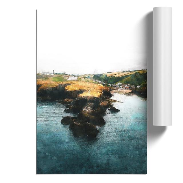 View Of Port Isaac In Cornwall - No Frame Print East Urban Home Size: 42cm H x 30cm W x 0.1cm D on Productcaster.