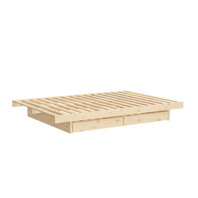 25Cm Solid Wood Bed Frame Karup Design Size: European Kingsize (160 x 200cm) on Productcaster.