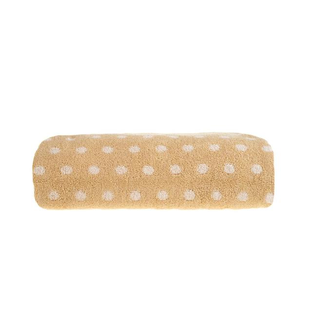 Ayusha Super Soft Polka Dot Spot Bath Towel 17 Stories Colour: Cream/Stone on Productcaster.