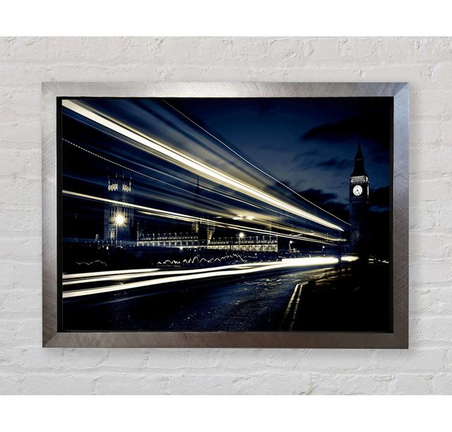 London Blue Nights - Single Picture Frame Art Prints Bright Star Size: 59.7cm H x 84.1cm W x 3.4cm D on Productcaster.