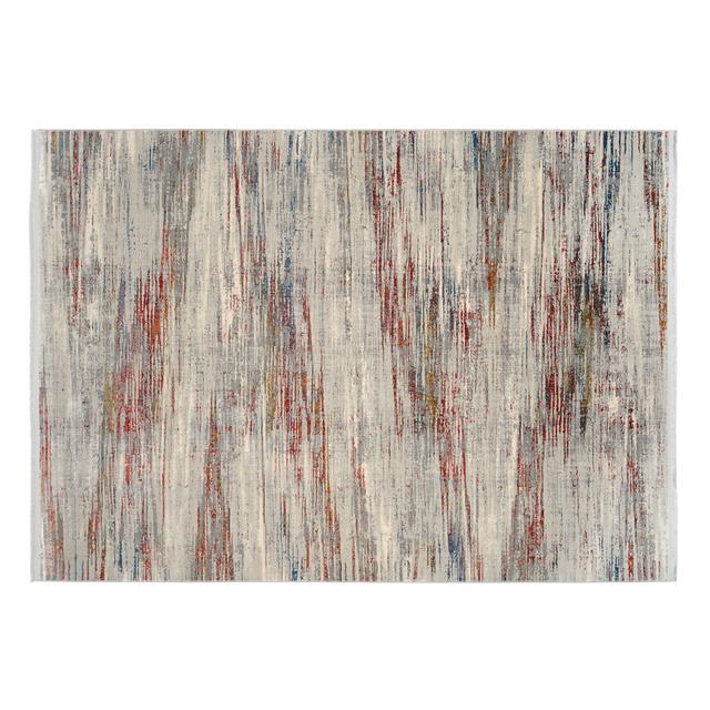 Wallington Graphic Grey/Red/Blue Rug Williston Forge Rug Size: Rectangular 120 x 180cm on Productcaster.