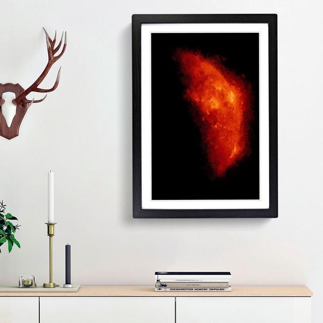 Earth Shadow Blocking the Sun - Picture Frame Graphic Art Print East Urban Home Frame Option: Black Framed, Size: 87cm H x 62cm W x 2cm D on Productcaster.