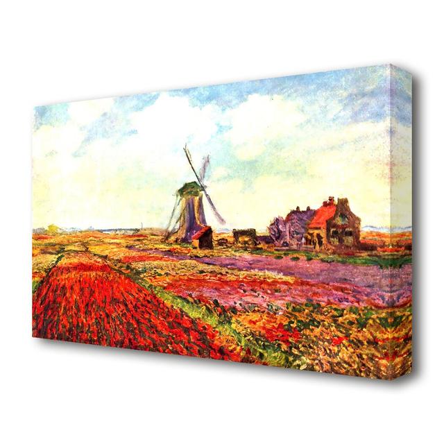 'Claude Tulips of Holland' Painting Print on Wrapped Canvas East Urban Home Size: 101.6 cm H x 142.2 cm W on Productcaster.