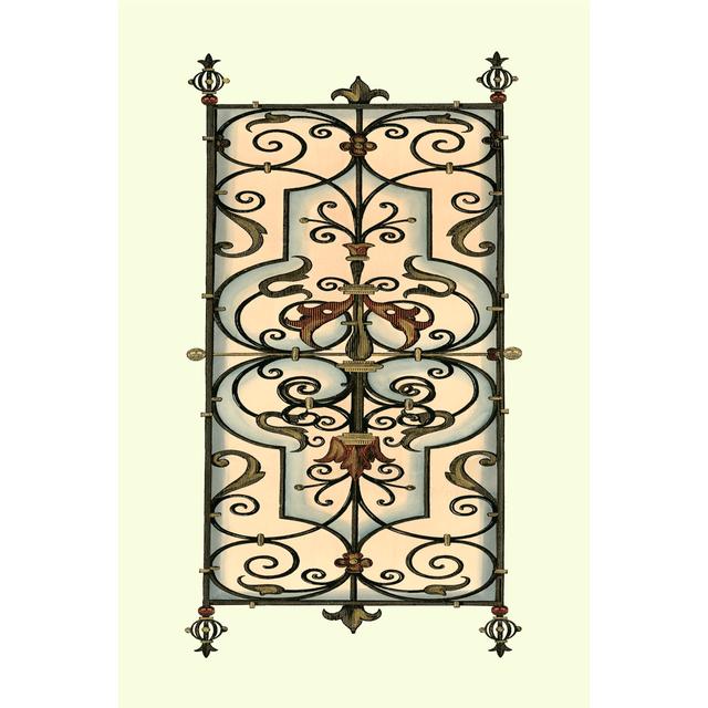 Printed Wrought Iron Panels II (IP) Astoria Grand Size: 91cm H x 61cm W x 3.8cm D on Productcaster.