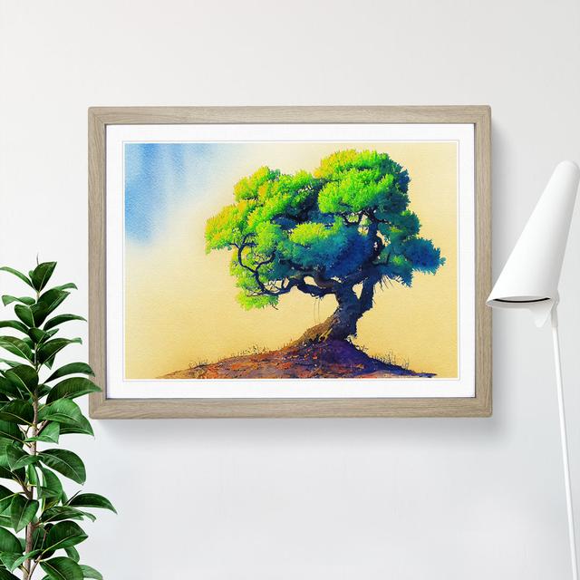 Fabulous Apple Tree - Picture Frame Graphic Art Marlow Home Co. Frame Colour: Oak Framed, Size: 46cm H x 64cm W x 2cm D on Productcaster.