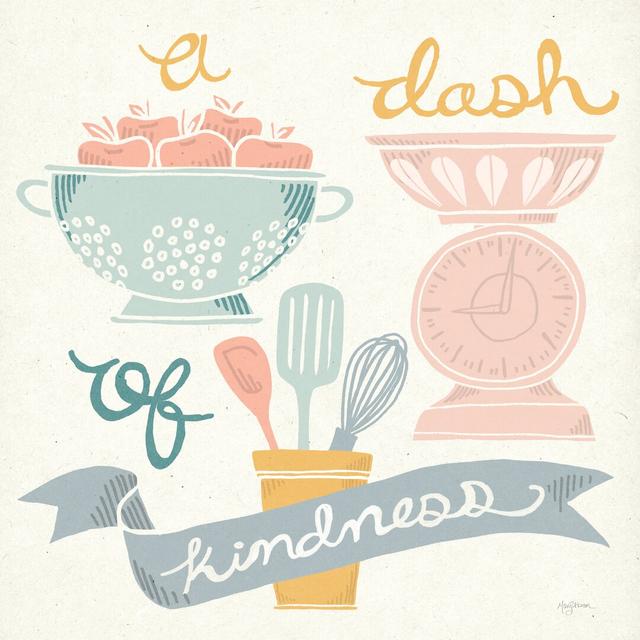 A Dash Of Kindness Pastel by Mary Urban - Wrapped Canvas Print August Grove Size: 51cm H x 51cm W on Productcaster.