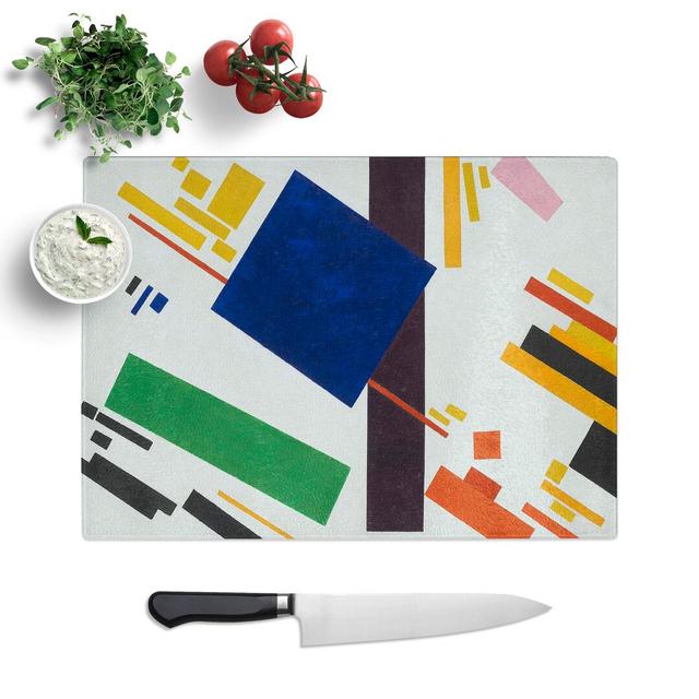 Composition Vol.1 by Kazimir Malevich Chopping Board East Urban Home Size: 0.4cm H x 28.5cm W x 39cm L on Productcaster.