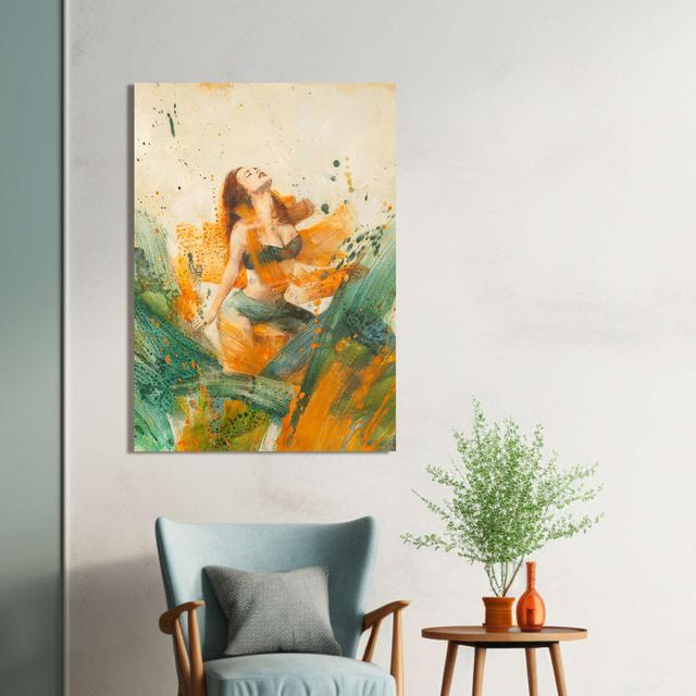 Figurative And Modern Painting: Rebirth (Detail) by Erica Pagnoni - Wrapped Canvas Art Prints Canora Grey Size: 70cm H x 50cm W on Productcaster.