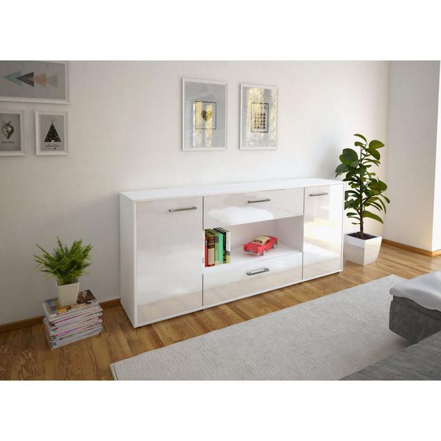 Lelouda 180cm Wide 2 Drawer Sideboard 17 Stories Colour: White on Productcaster.