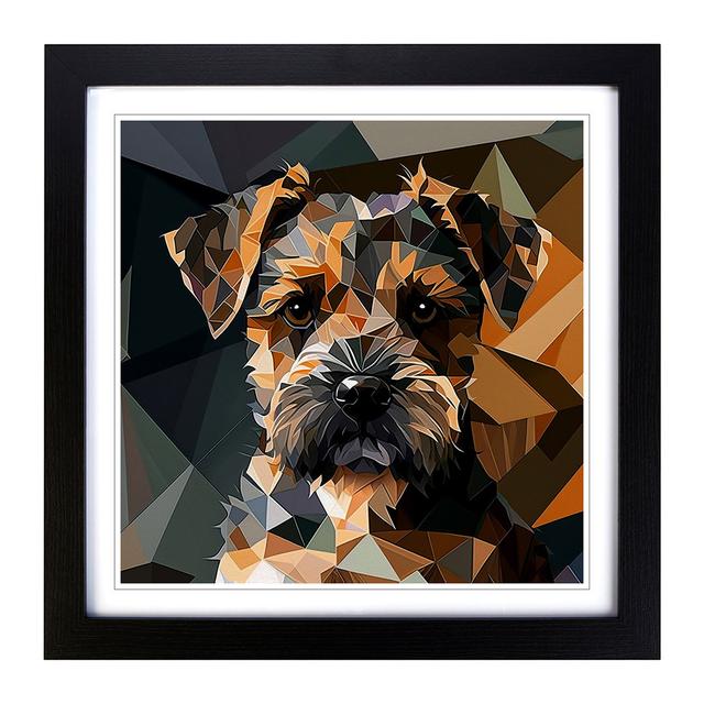 Border Terrier Cubism Marlow Home Co. Format: Black on Productcaster.