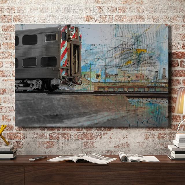 Train End by Kent Youngstrom - Wrapped Canvas Print East Urban Home Size: 81cm H x 122cm W x 4cm D on Productcaster.