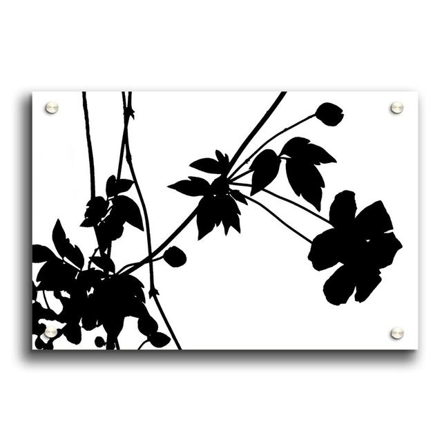 Black Flowers - Unframed Graphic Art Print on Paper East Urban Home Size: 84.1cm H x 118.9cm W, Format: Paper on Productcaster.