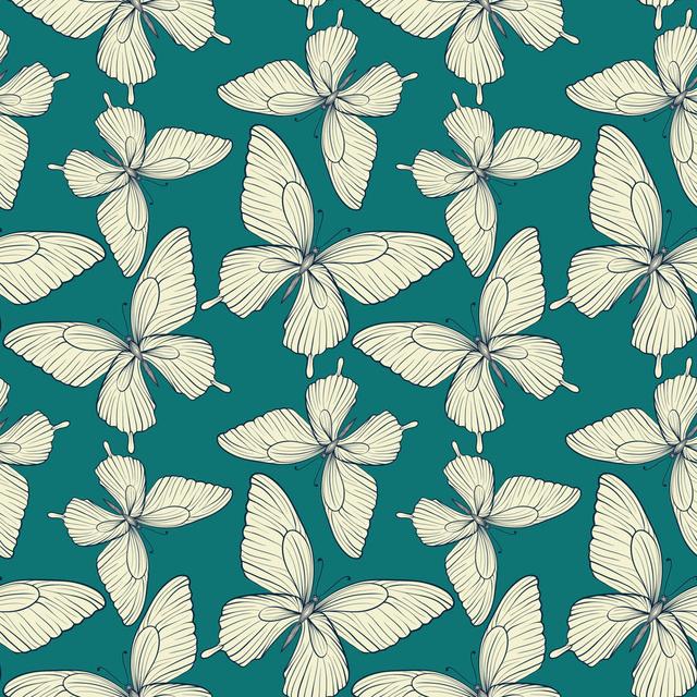 Westway Butterflies by Hulinska_Yevheniia - Wrapped Canvas Print ClassicLiving Size: 76cm H x 76cm W x 3.8cm D on Productcaster.