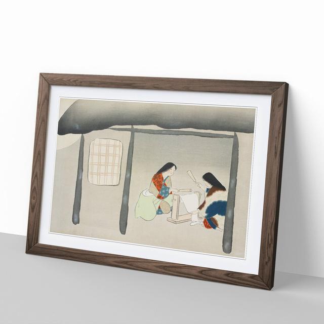 Kinuta by Kamisaka Sekka - Picture Frame Painting East Urban Home Frame Option: Walnut Framed, Size: 27cm H x 36cm W x 2cm D on Productcaster.