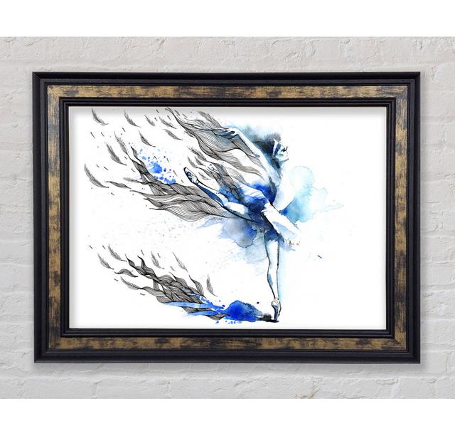 Blue Ballerina 12 - Single Picture Frame Art Prints Rosalind Wheeler Size: 21cm H x 42cm W on Productcaster.