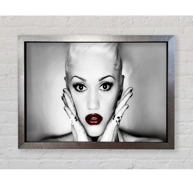 Gwen Stefani Lips Framed Print Bright Star Size: 42cm H x 59.7cm W on Productcaster.