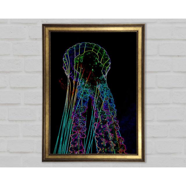 Jellyfish - Single Picture Frame Art Prints Ivy Bronx Size: 42cm H x 29.7cm W x 1.5cm D on Productcaster.