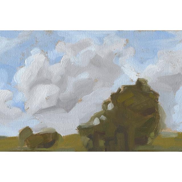 Brushy Summer Sky II by Ethan Harper - Wrapped Canvas Painting Print Rosalind Wheeler Size: 20cm H x 30cm W on Productcaster.