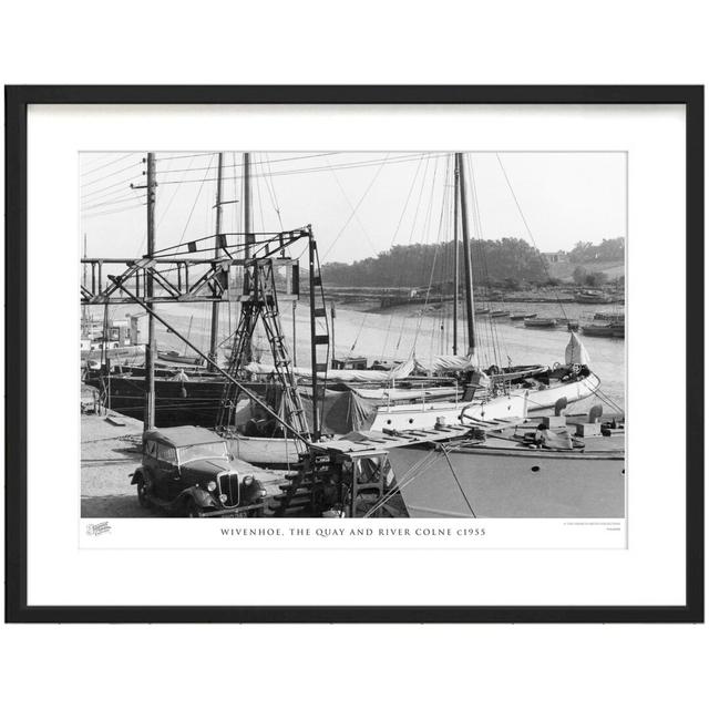 'Wivenhoe, the Quay and River Colne C1955' by Francis Frith - Picture Frame Photograph Print on Paper The Francis Frith Collection Size: 45cm H x 60cm on Productcaster.