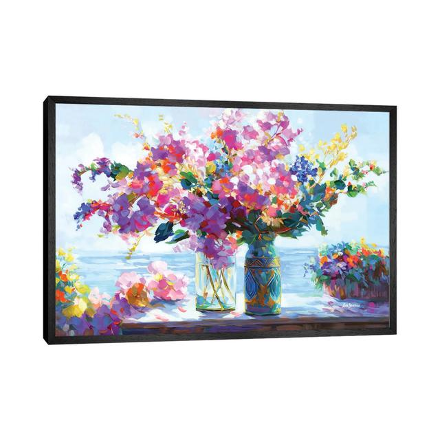 Blossoms Amidst The Ocean Breeze von Leon Devenice - Gallery-Wrapped Canvas Giclée on Canvas Lark Manor Größe: 66,04 cm H x 101,6 cm B x 1,91 cm T, Fo on Productcaster.