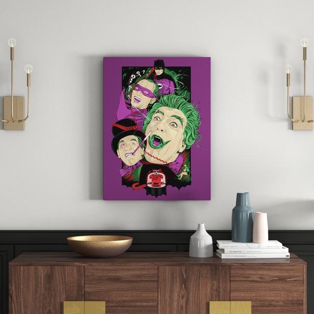 DC Retro Batman Villains Vintage Advertisement on Canvas East Urban Home on Productcaster.