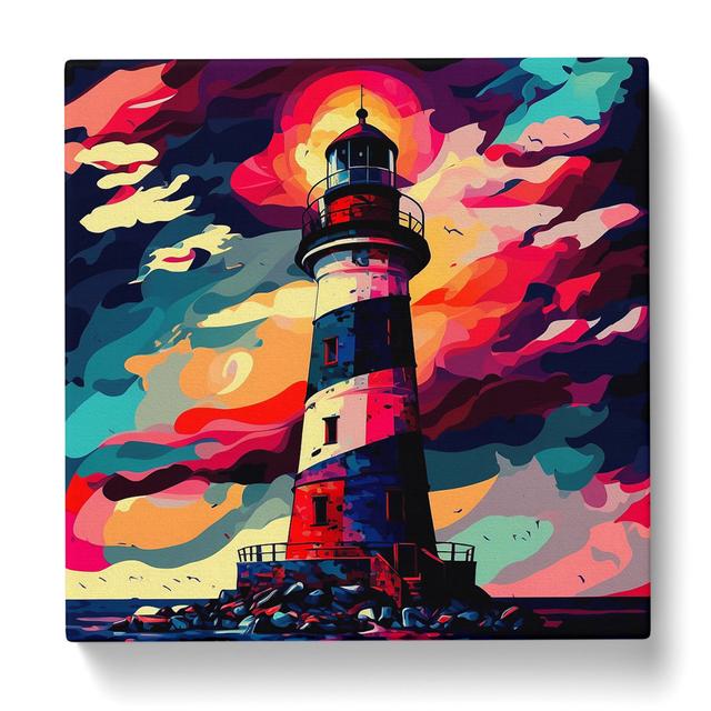 Lighthouse Fauvism No.1 Breakwater Bay Size: 50cm H x 50cm W x 3cm D on Productcaster.