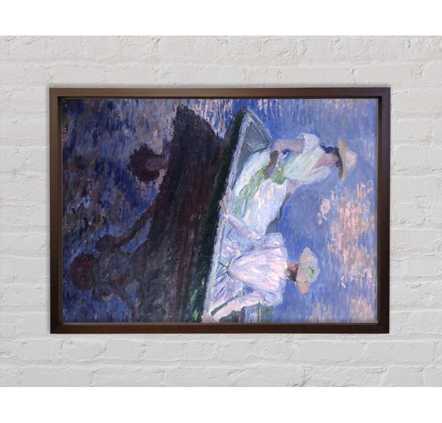 On The Boat by Claude Monet - Single Picture Frame Art Prints on Canvas Bright Star Size: 84.1cm H x 118.9cm W x 3.3cm D on Productcaster.