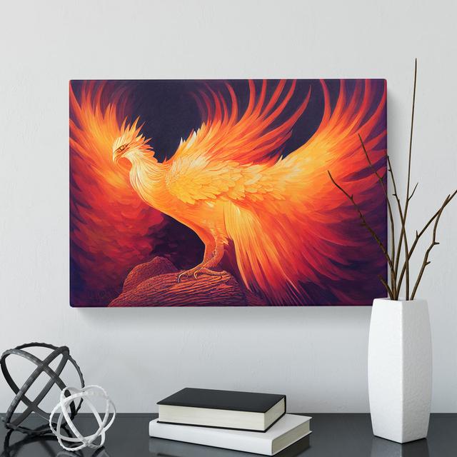 Beguiling Phoenix Bird Maturi Size: 50cm H x 76cm W x 3cm D on Productcaster.