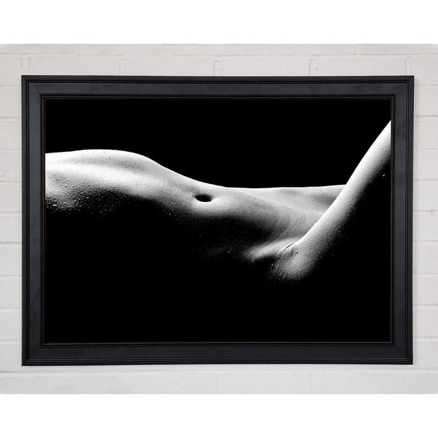 Water Droplets On Body Framed Print Ebern Designs Size: 84.1cm H x 118.9cm W x 1.5cm D on Productcaster.