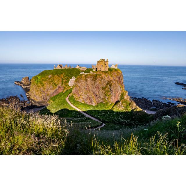 Granillo Dunnottar Castle by Marion Carniel - Wrapped Canvas Photograph House of Hampton Size: 81cm H x 122cm W x 3.8cm D on Productcaster.