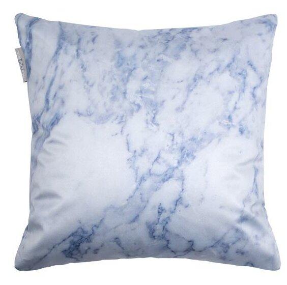 Square Throw Pillow Cover Madura Colour: White and Grey on Productcaster.