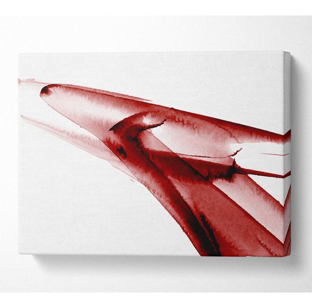 Red Ice - Wrapped Canvas Art Prints Latitude Run Size: 66cm H x 106.6cm W x 10cm D on Productcaster.