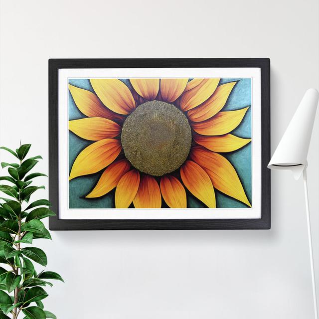 Mind Blowing Sunflower - Single Picture Frame Print Brambly Cottage Frame Colour: Black Framed, Size: 34cm H x 46cm W on Productcaster.