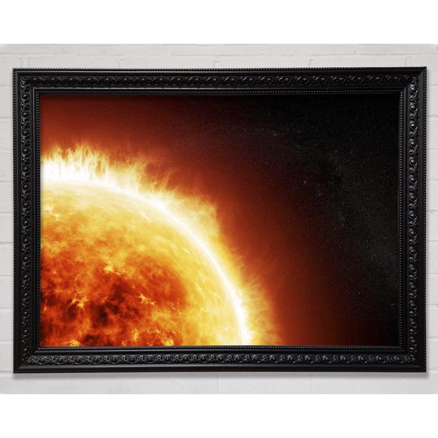 Fire Sun Glow - Single Picture Frame Art Prints Bright Star Size: 21cm H x 29.7cm W x 3cm D on Productcaster.