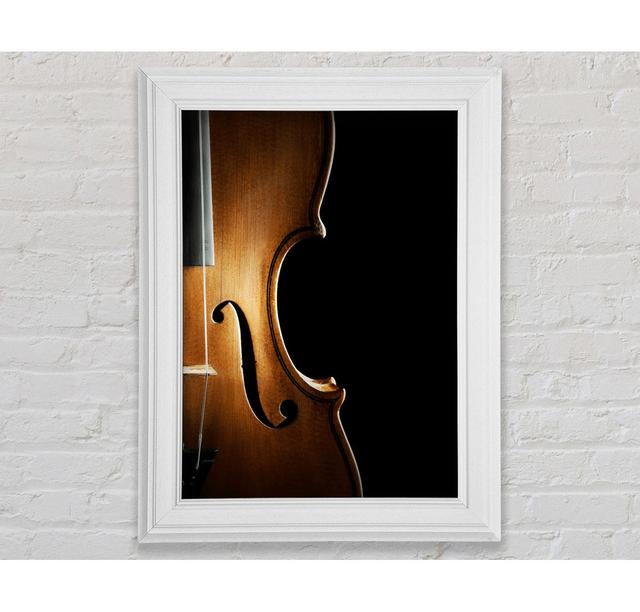 Double Bass Beauty Framed Print Brayden Studio Fomat: White Framed Paper, Size: 42cm H x 29.1cm W x 8cm D on Productcaster.