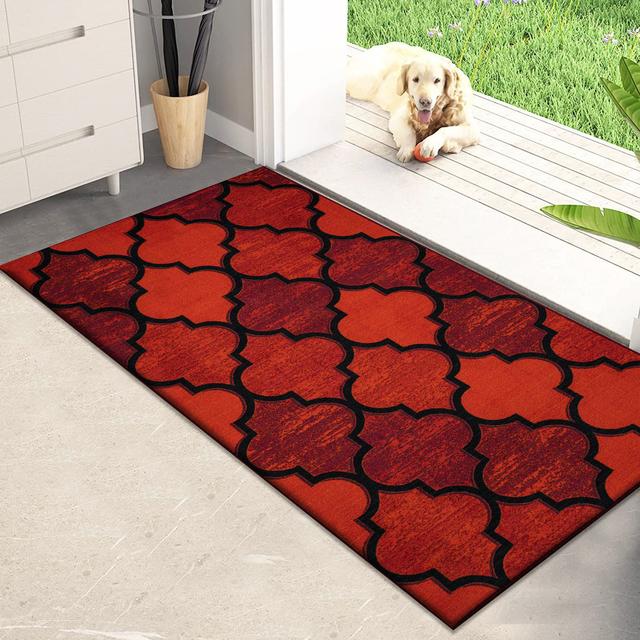 Runner Striped Machine Woven Red Area Rug BEACHSIDE HOME DECORE LTD Rug Size: Runner 60 x 110cm on Productcaster.