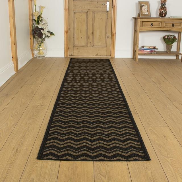 Andreas Flatweave Black Rug Latitude Run Rug Size: Runner 66 x 270cm on Productcaster.