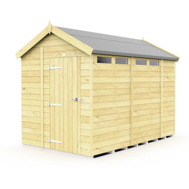 7ft x 10ft Apex Security Shed - Single Door Total Sheds on Productcaster.