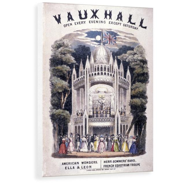 'Vauxhall Gardens, Lambeth, London' Advertisements Marlow Home Co. Size: 60 cm H x 40.2 cm W x 3.8 cm D, Format: Wrapped Canvas on Productcaster.