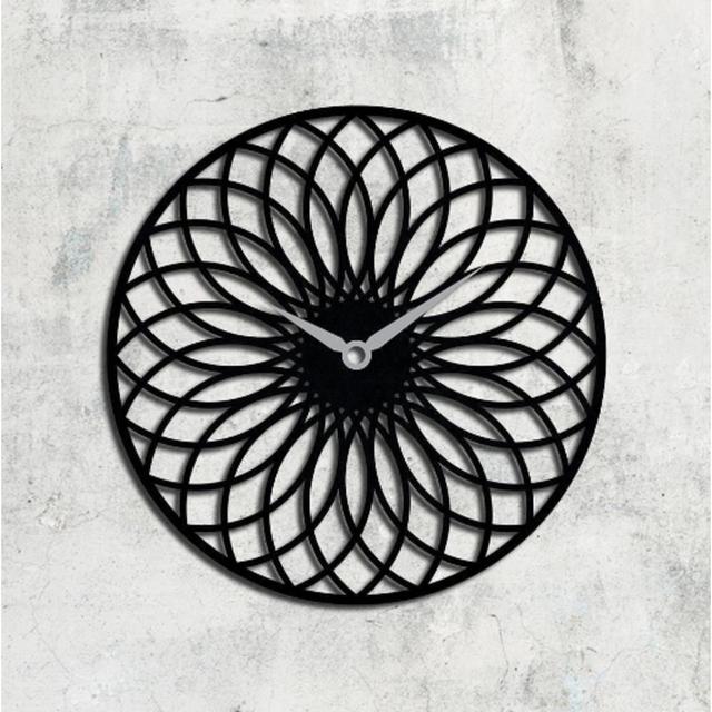 Mandala Metal Wall Clock Highland Dunes on Productcaster.