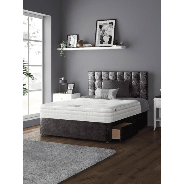 Falconer Divan Bed Base Rosdorf Park Colour: Amethyst, Size: Single (3'), Storage Type: No Drawers on Productcaster.