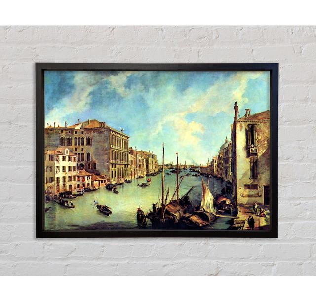 Canaletto Grand Canal bei San Vio - Einzelbildrahmen Kunstdrucke auf Leinwand Bright Star Größe: 84,1 cm H x 118,9 cm B x 3,3 cm T on Productcaster.