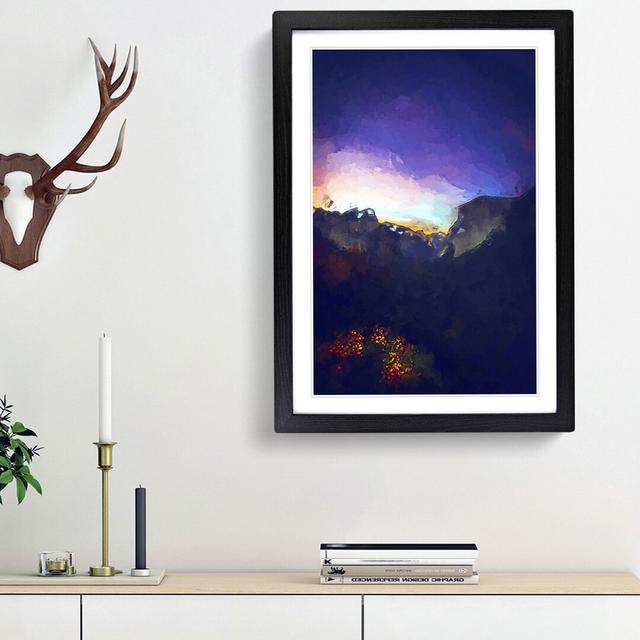 Sunrise in Yosemite Valley California in Abstract - Picture Frame Graphic Art Print East Urban Home Frame Option: Black Framed, Size: 36cm H x 27cm W on Productcaster.